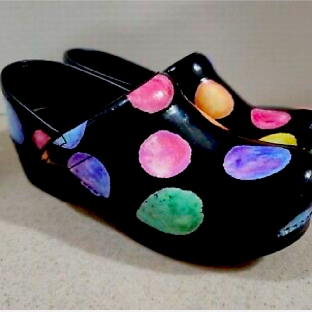 Dansko Professional Planet Patent Leather Clogs